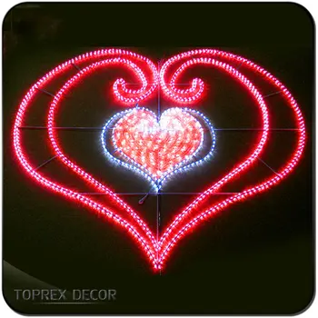 Love Motif Led Red Heart Shaped Lights Decorations Buy Led Red