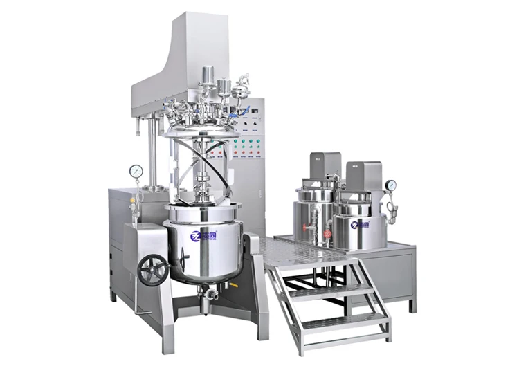 High shear industrial cosmetic mixing vacuum homogenizing emulsifying mixer machine