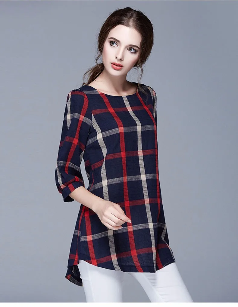 100% Cotton Printed Girl Top Ladies Half Sleeve Blouse Designs - Buy ...