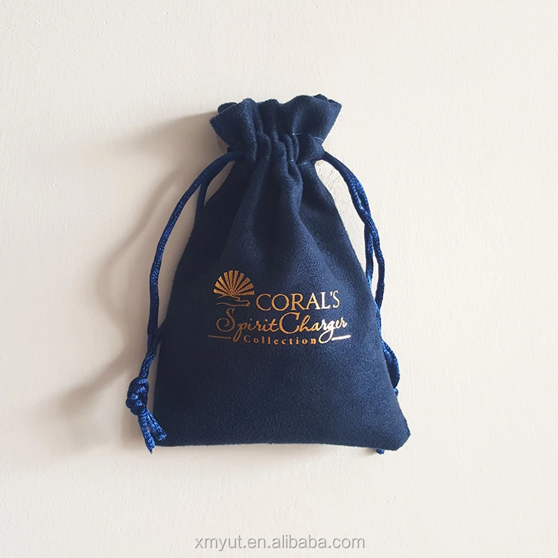 2021 New Arrival Small Custom Drawstring Suede Pouch,luxury Jewelry Gift Dust Bag Jewelry Pouch with logo