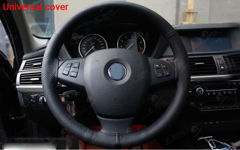 DIY PU Leather Steering Wheel Cover for BMW 7 Series E65 E66 E67 E68 2002-2008