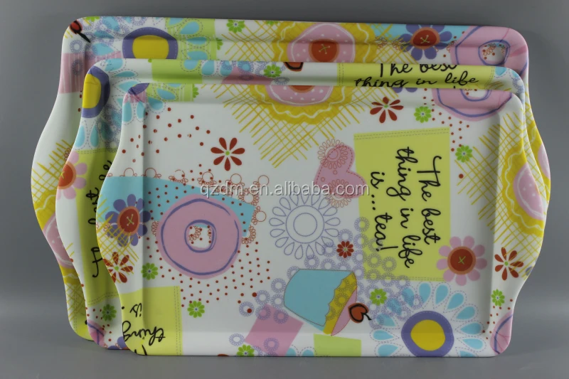 Matte melamine serving tray Fine velvet art