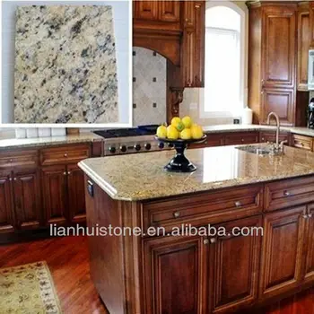 Brazilian Giallo Cecilia Granite Countertop For Kitchen Giallo Cecilia Granite Countertop