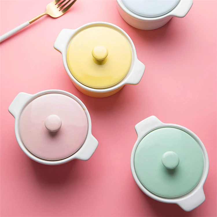 Multiple Color Cookware Kitchen Cheap Hot Pot Ceramic Casseroles For