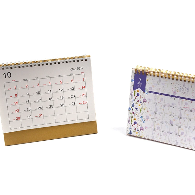 Custom Newest Multicolor Printing Diy Cute Desk Pad Calendar Buy