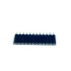 Pitch 2.54mm Round Female header connector DIP Straight angle single row 12 positions Tin Gold Plated