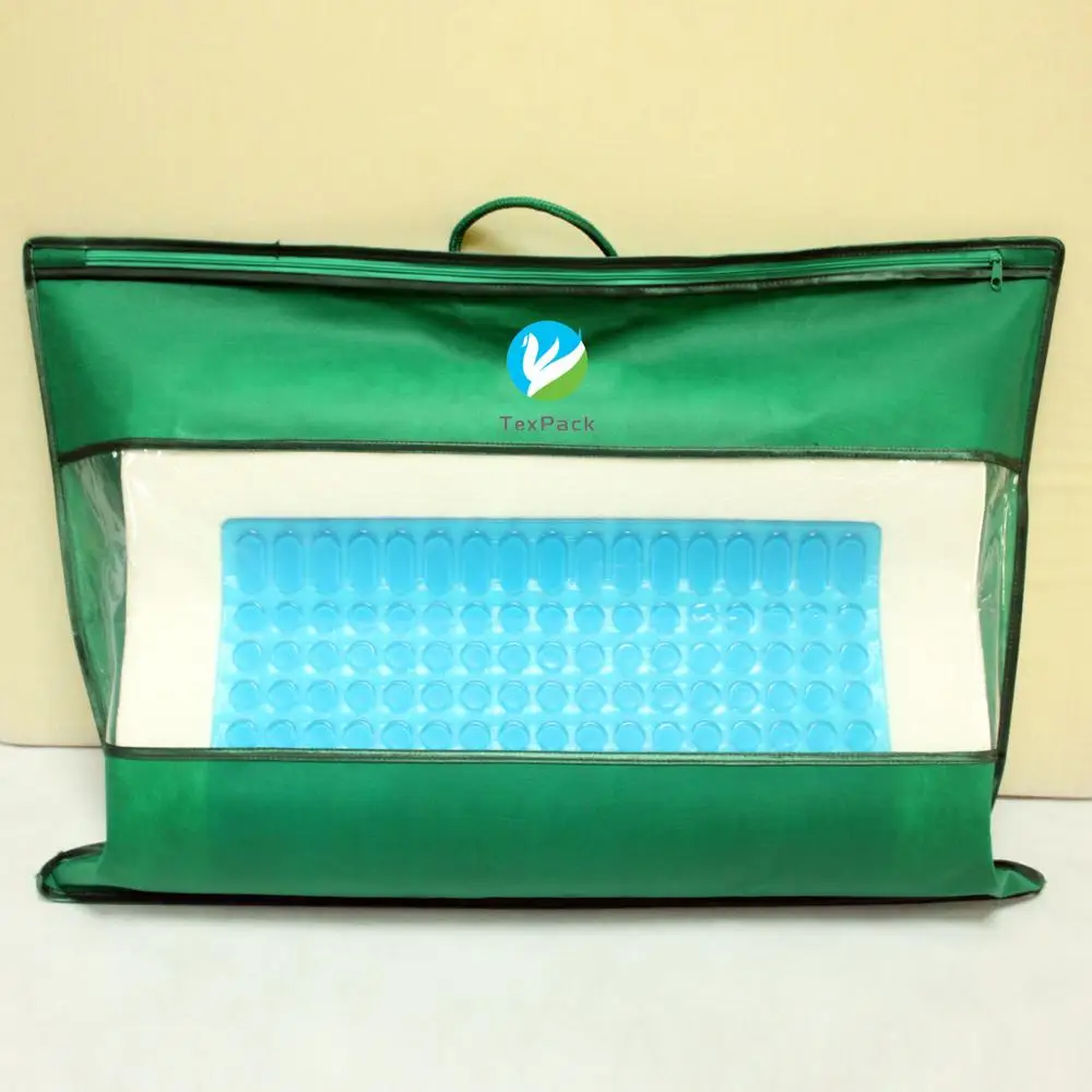 China Clear PVC Zipper Bag Polyester Duvet Comforter Bag for Bedding Quilt Storage Wholesale