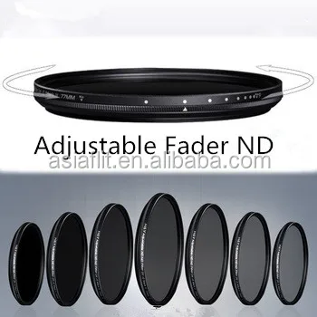 Adjustable Fader ND 77mm Filter camera lens filter