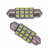 GOK auto part accessories 3825/1210 12smd Interior Festoon 31mm/36mm/39mm/41mm LED make up mirror light bulb