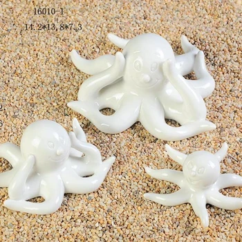 Decorative Bisque White Custom Stoneware Octopus Decorative Bisque White Custom Stoneware Octopus