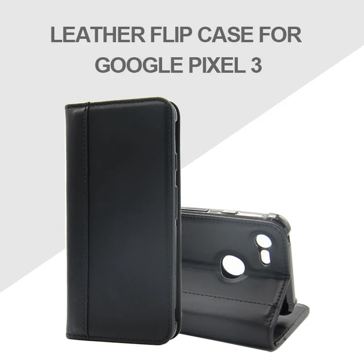 For Google Pixel 3 Flip Slim Wallet Leather lichee Pattern Wallet Phone Case