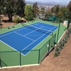 User friendly design polyurethane sports surfaces plastic flooring tennis court with ITF certificate