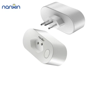 Nanxin Homekit 3 Pin Smart Plug 16a Brazil Type Smart Wifi Socket With Anatel Certified - Buy Smart Wifi Plug,Smart Plug 16a Brazil,Smart Wifi Socket