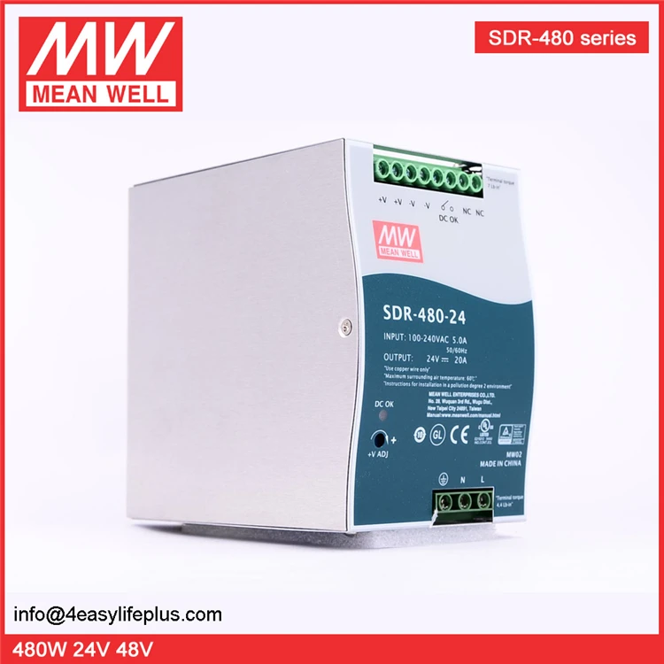 Meanwell 480w 20a 24v Dc Voltage Regulator Sdr48024 Buy 24v Dc