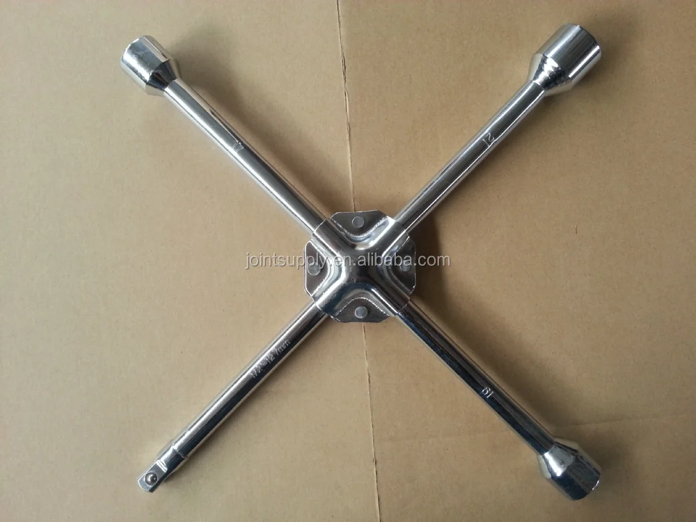 2 X 4-Way Wheel Nut Wrench