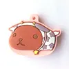 Custom animal cute pattern rubber key set PVC personality key cover gift