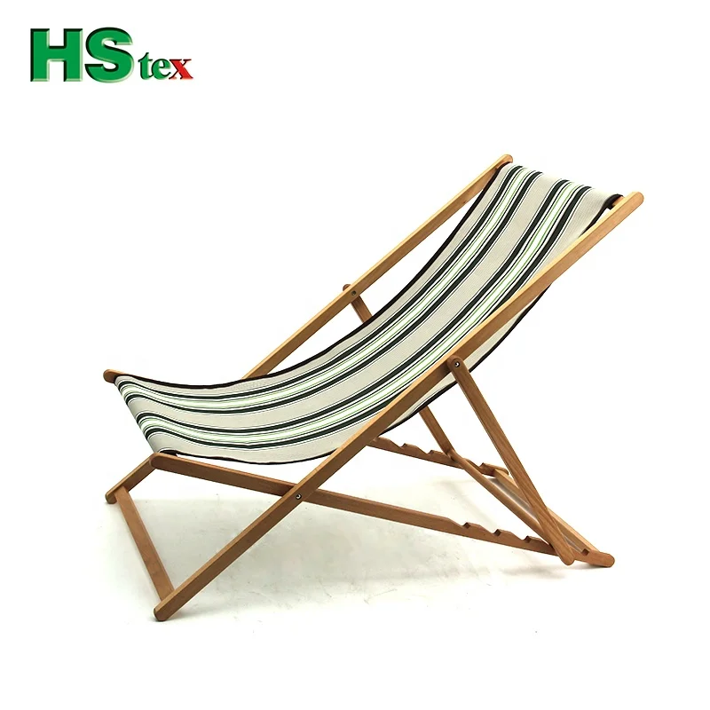 HStex Canvas Chair Wooden Beach butterfly bag chair folding camping stool