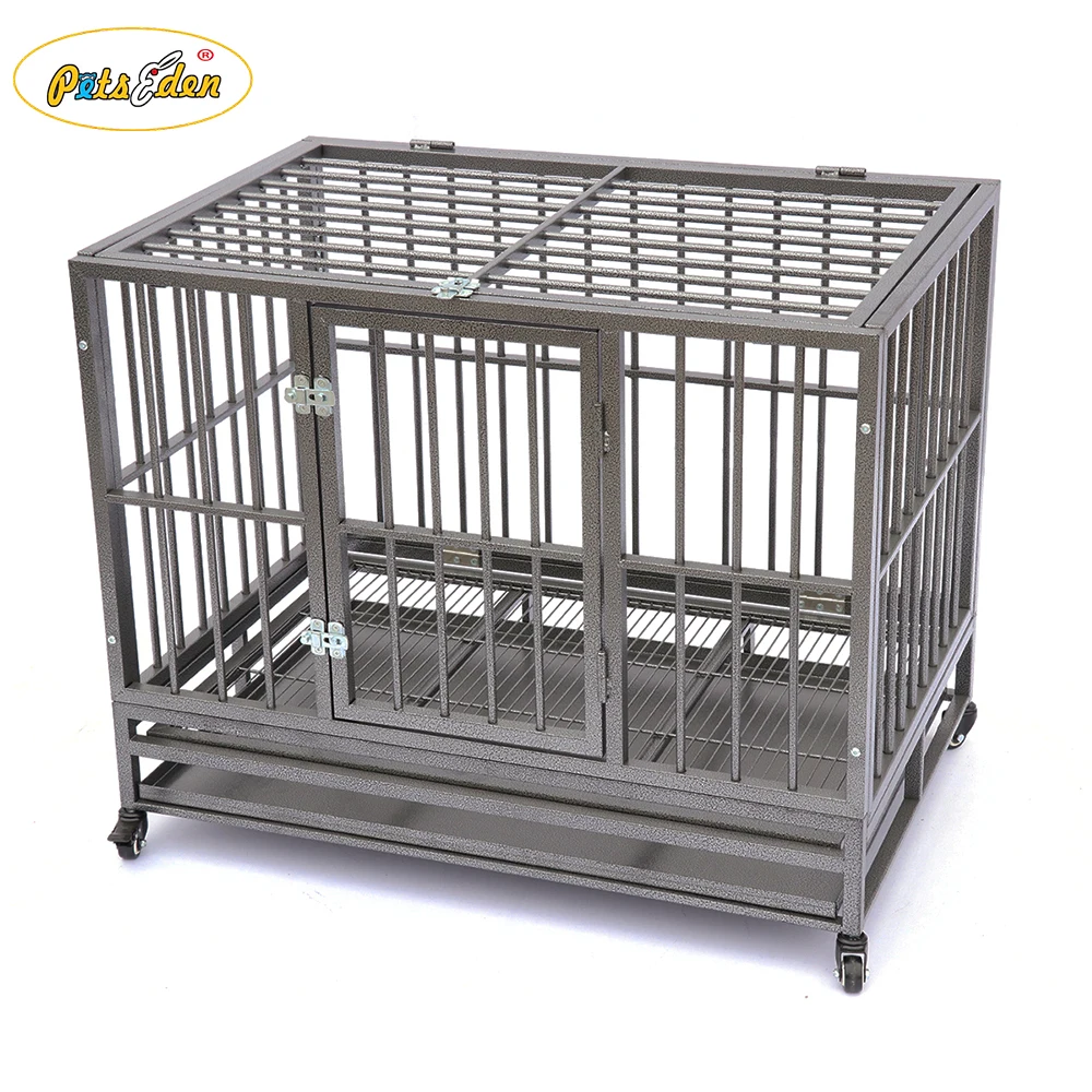 Heavy Duty Tube Durable Pets Dogs Cages Crate Customized Color Square