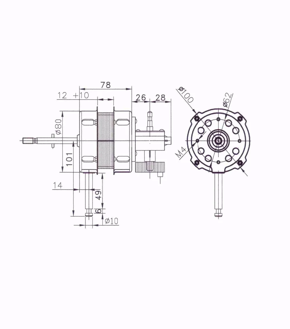 12V dc powerful motor