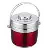 Coated stainless steel tiffin box thermal lunch box double wall food container food jar kitchenware heat preserved tableware