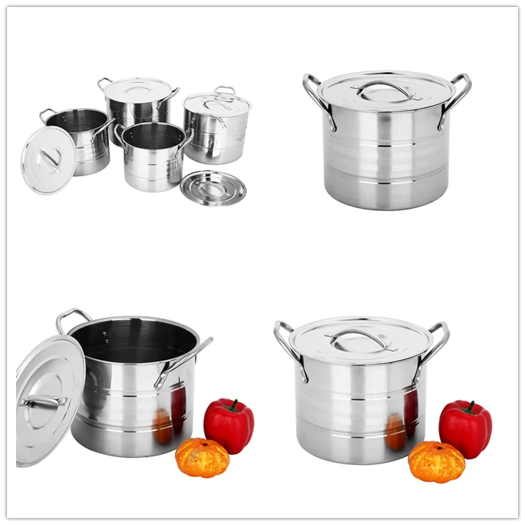 Stainless Steel Stock Pot 4pcs Cooking Pot Buy 555 Stainless Steel