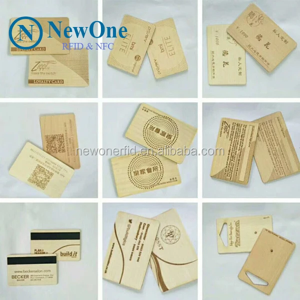 RFID wood card 9