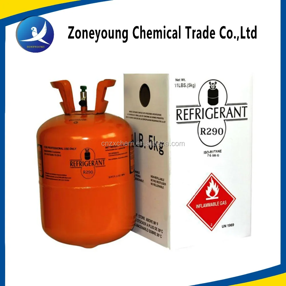 High Quality Refrigerant Gas R290 To Replace Refrigerant R22