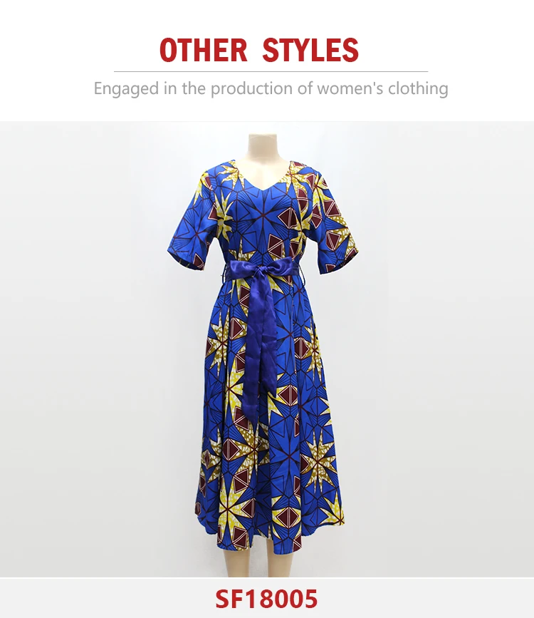 New African Print Fashion Design Off The Shoulder Midi Dress Womens Woven Summer Kenyan Kitenge