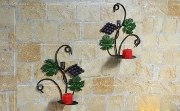 Whole Metal Handicrafts Antique Plant Leaves Candle Holder Whole Metal Handicrafts Antique Plant Leaves Candle Holder Wrought Iron Wall Decor Flowers