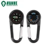 3 in 1 carabiner compass thermometer clip snap hook for paracord keychain compass accessories
