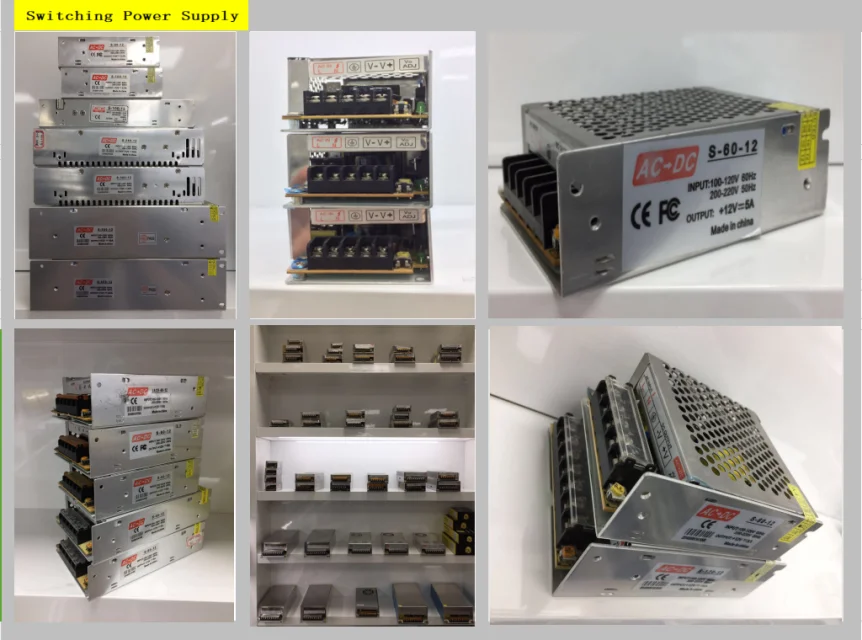 AC 110V-220V TO DC 12V 2/3/5/10/15A Switch Power Supply Driver Adapter LED Strip 