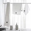 Hotel And Spa Bathroom Towels Set In 100% Cotton White Super Soft Fabric