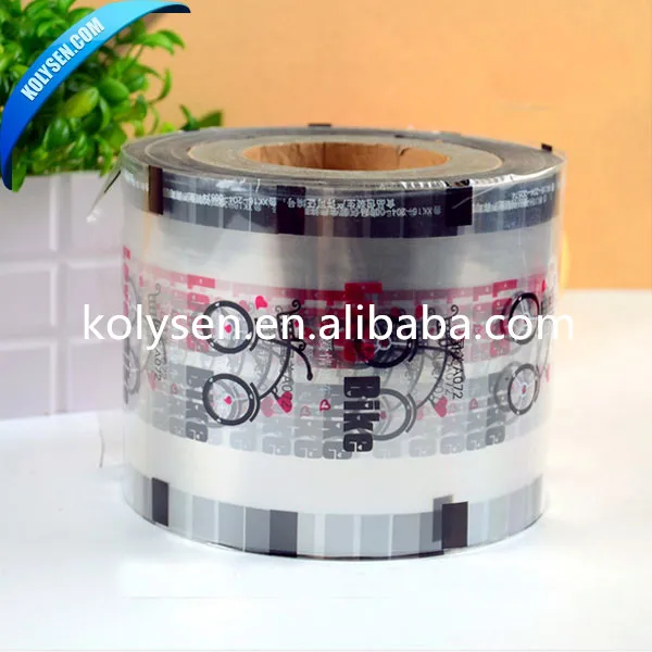 Custom printing plastic cup sealing film for bubble milk tea