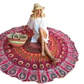 2016 Bohemia Print Multi Function Circular Mat Round National Style Yoga Mat Outdoor Blanket Camping Mat