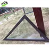 China Top Brand Popular Design Triangle Shaped Low E Glass Aluminum Fixed Windows for Sale