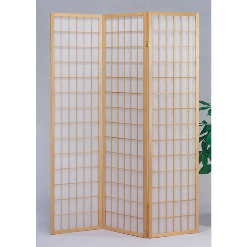 3 Panel Screen Divider Find Deals On Get Quotations 1perfectchoice Naomi 3 Panel Wooden Screen Natural Finish Oriental Room Divider