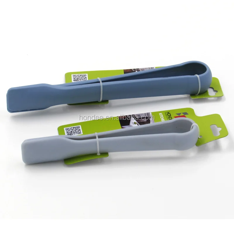 Food Safety Kitchen Tongs 6''/8''/10'' Plastic Food Tongs Mini Cooking