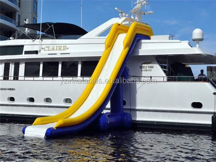 Inflatable Houseboat Slide/ Giant Pvc Yacht Floating Water Slide Buy