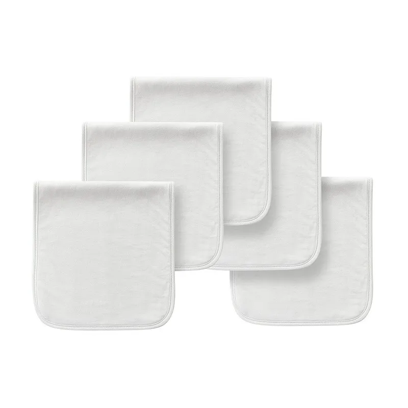 Wholesale Custom Preshrunk Triple Layer 100 Organic Cotton White Baby