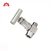 Electronic Component Transistor normal temperature straight angle needle valve mass flow manual operation double ferrule