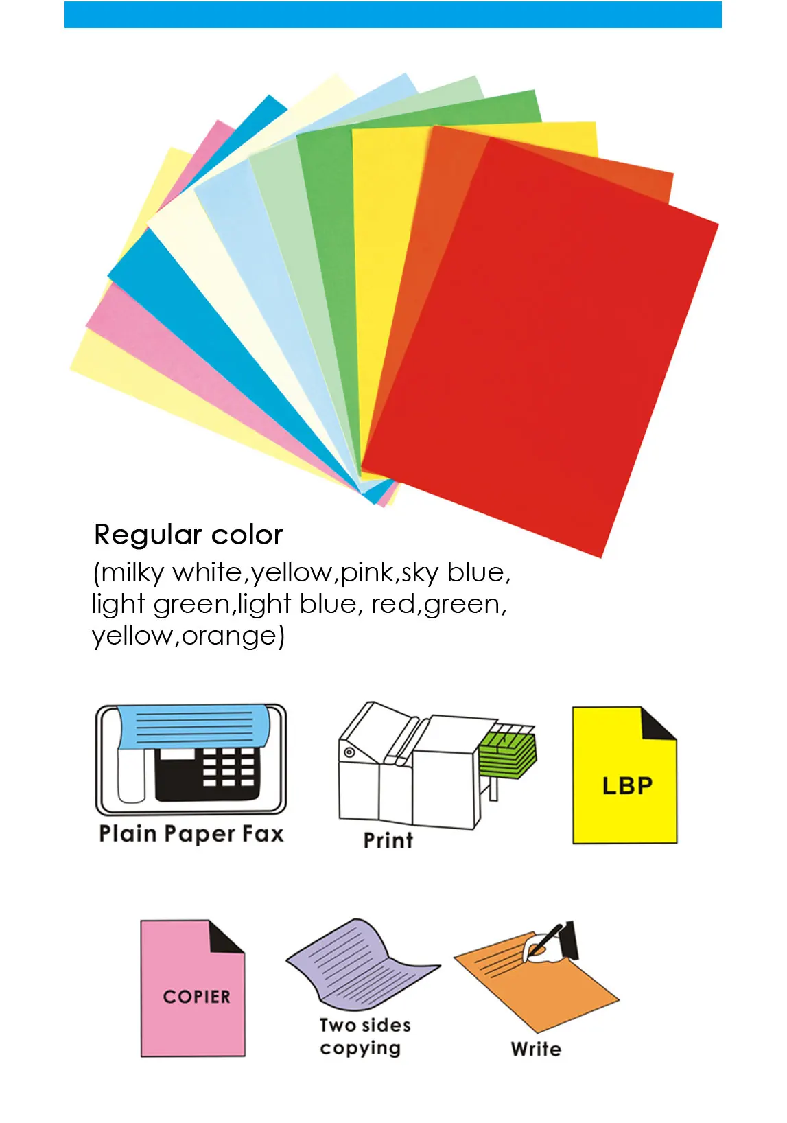80gsm A4 Color Copy Paper Buy Copy Paper,A4 Copy Paper,Color Copy