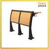 china workshop plywood panel metal frame step chairs wooden school furniture desk YA-X013
