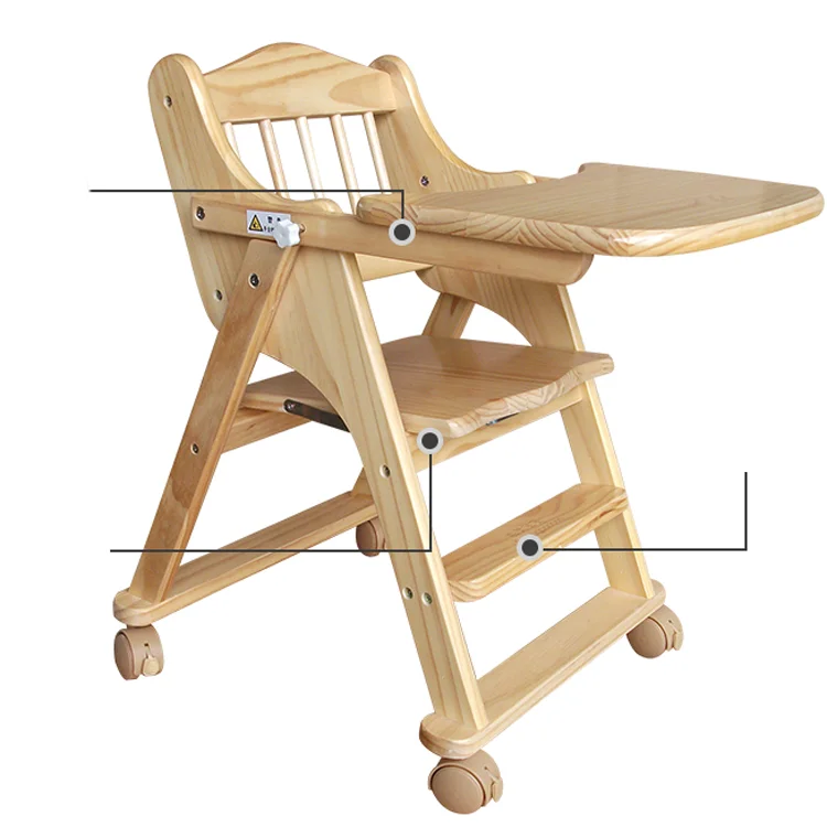 stackable wooden high chairs for restaurants