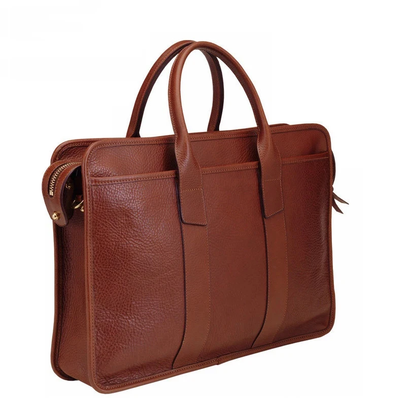 Guangzhou factory OEM genuine leather business laptop bag, View laptop ...