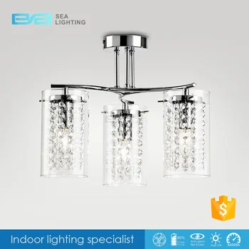 Bathroom Ceiling Heat Lamp Modern Pendant Crystal Chandelier False