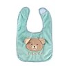 Low MOQ 100% organic cotton lovely infant baby toys rabbit bear fancy cute plush baby bibs
