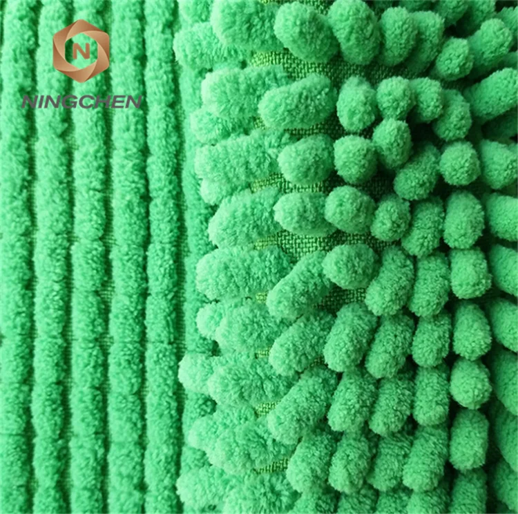Car Cleaning Chenille Microfiber Fabric For Mop Head Chenille Cleaning
