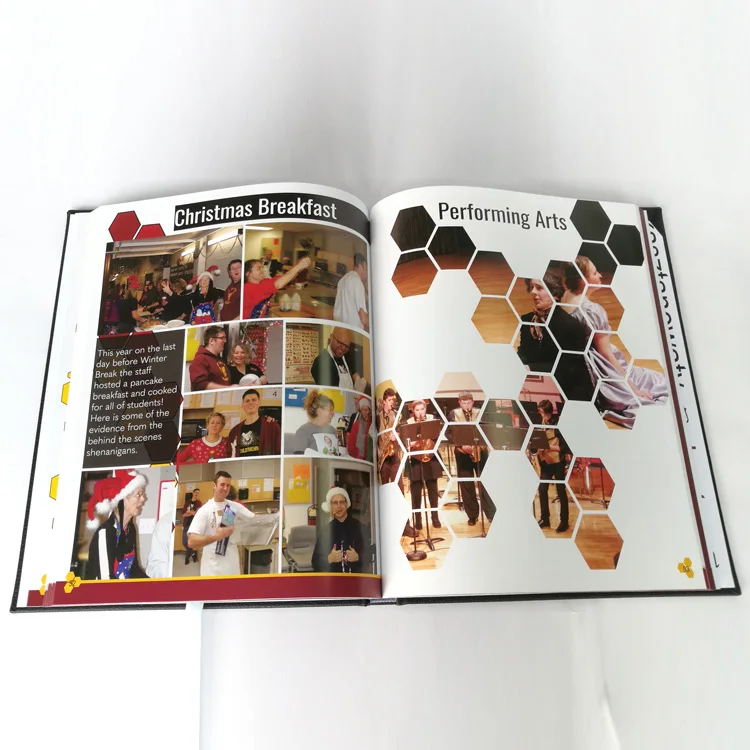 Pu Leather Bound Hardcover School Yearbook Printing Buy Hardcover