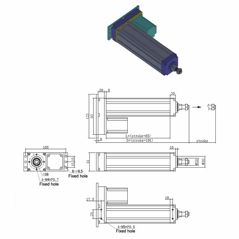 Low Cost Precise Electric Ball Screw Servo Linear Actuator With High ...