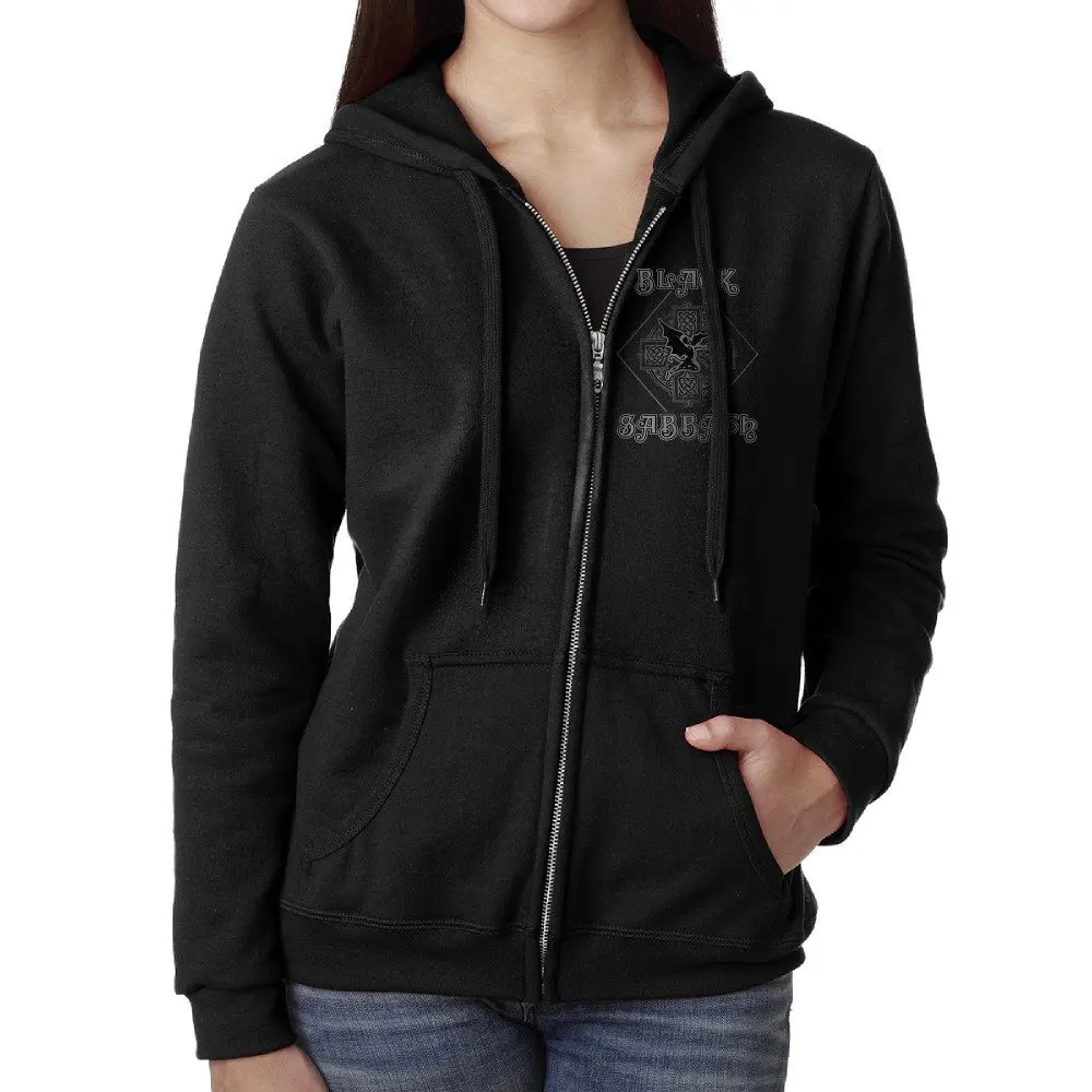 black sabbath zip hoodie